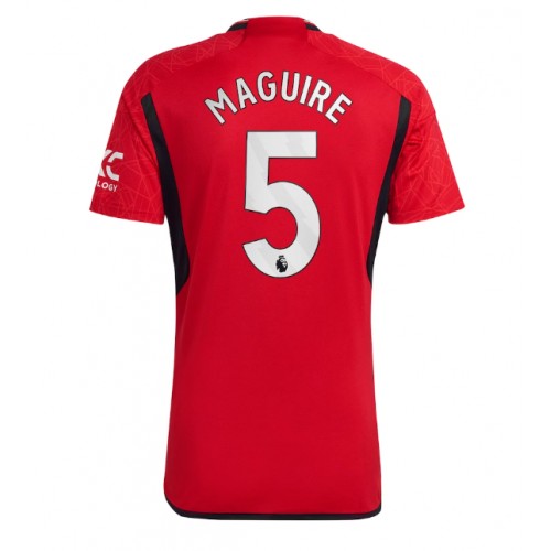 Fotbalové Dres Manchester United Harry Maguire #5 Domácí 2023-24 Krátký Rukáv